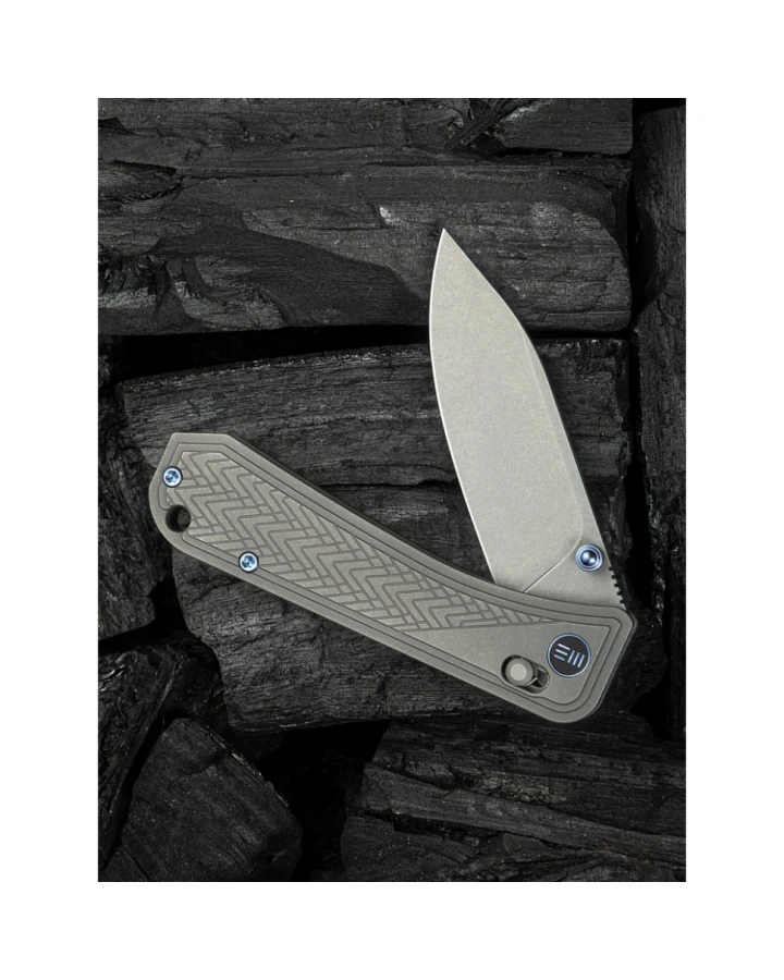 Ніж складаний Weknife Bougie Banter WE24009-2, CPM-S45VN, титан, сірий