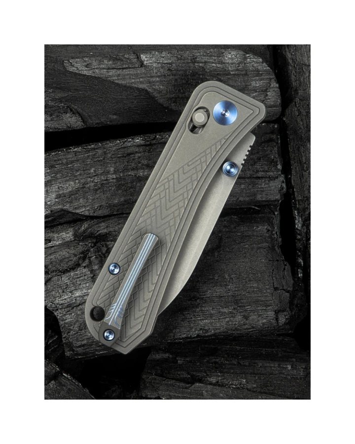 Ніж складаний Weknife Bougie Banter WE24009-2, CPM-S45VN, титан, сірий