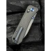 Ніж складаний Weknife Bougie Banter WE24009-2, CPM-S45VN, титан, сірий