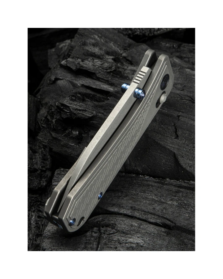 Ніж складаний Weknife Bougie Banter WE24009-2, CPM-S45VN, титан, сірий