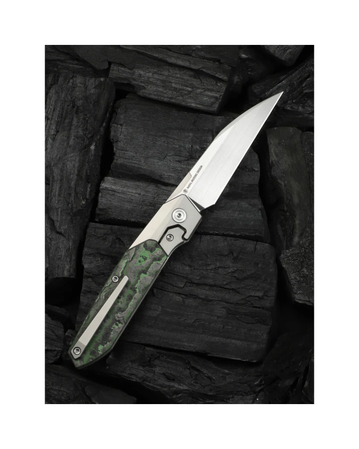 Ніж складаний Weknife Brr15 WE24007-4, Bohler M390, титан, зелений