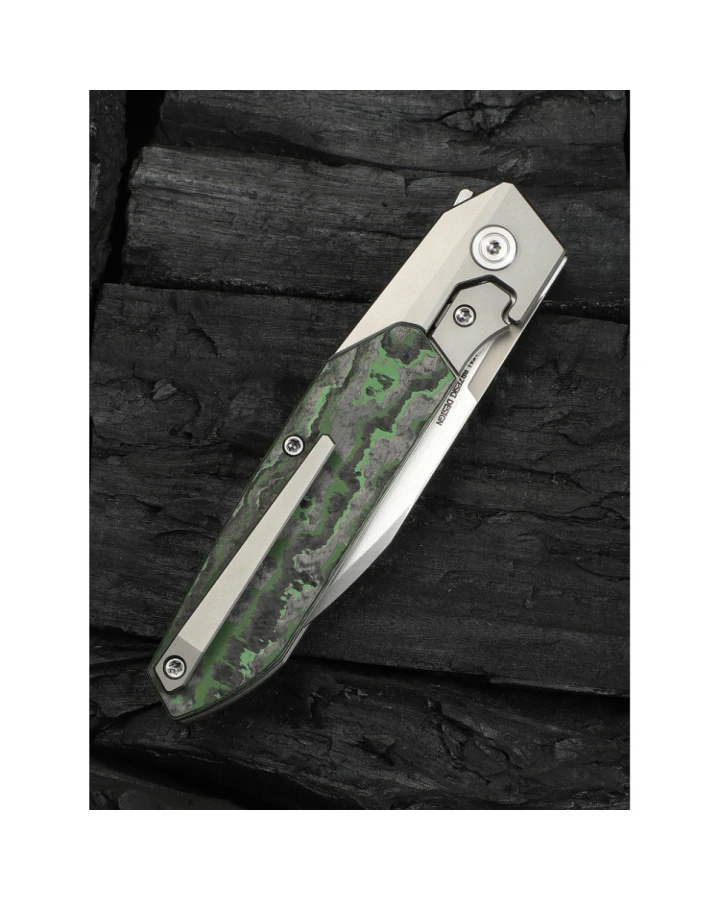 Ніж складаний Weknife Brr15 WE24007-4, Bohler M390, титан, зелений