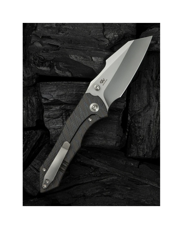 Ніж складаний Weknife High-Fin XL WE24010-4, CPM-20CV, титан, сірий