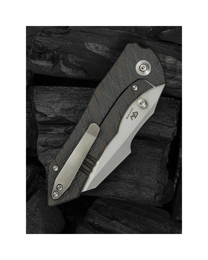 Ніж складаний Weknife High-Fin XL WE24010-4, CPM-20CV, титан, сірий