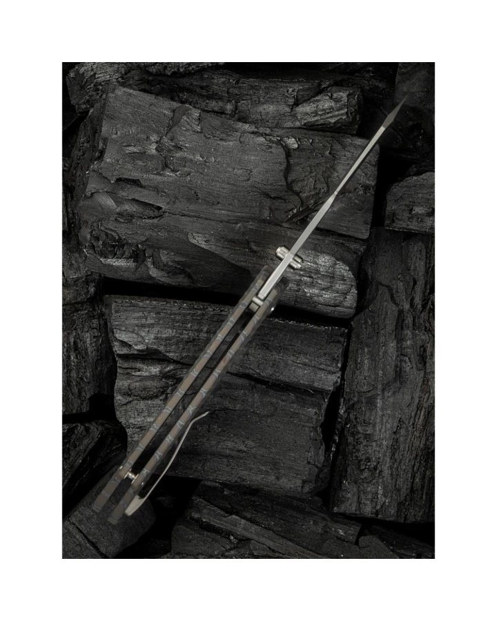 Ніж складаний Weknife High-Fin XL WE24010-4, CPM-20CV, титан, сірий