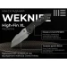 Ніж складаний Weknife High-Fin XL WE24010-6, CPM-20CV, титан, сірий