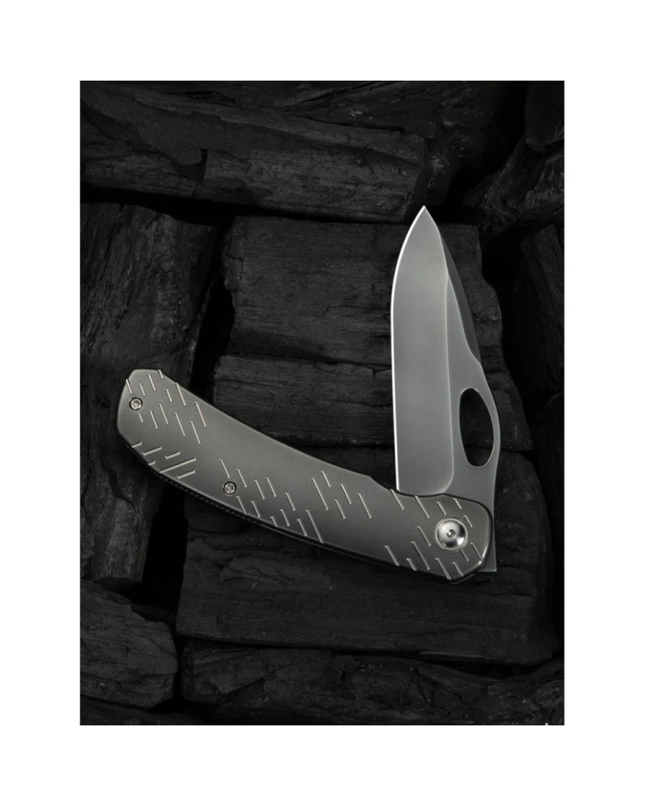 Ніж складаний Weknife Inmate WE23096B-4, CPM-20CV, титан, сірий