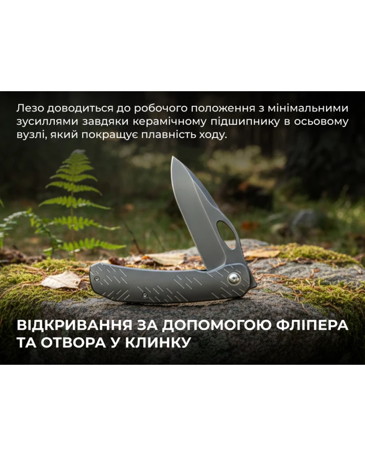 Ніж складаний Weknife Inmate WE23096B-4, CPM-20CV, титан, сірий