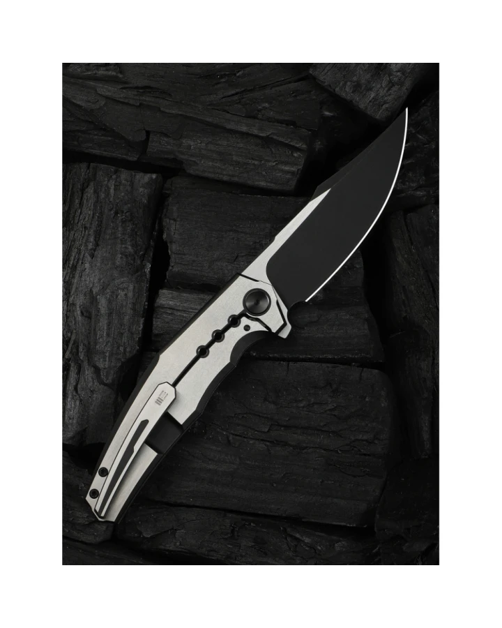 Ніж складаний Weknife Kyklos Satin WE23086-3, Bohler M390, титан, сірий