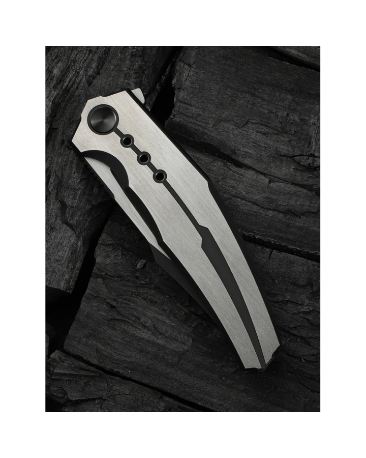 Ніж складаний Weknife Kyklos Satin WE23086-3, Bohler M390, титан, сірий