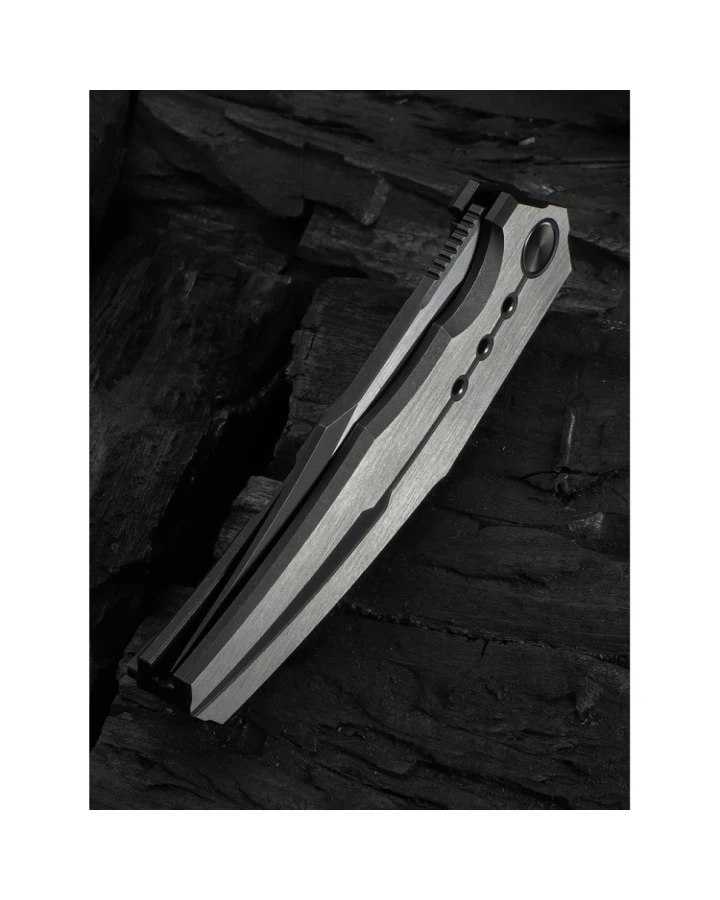 Ніж складаний Weknife Kyklos Satin WE23086-3, Bohler M390, титан, сірий