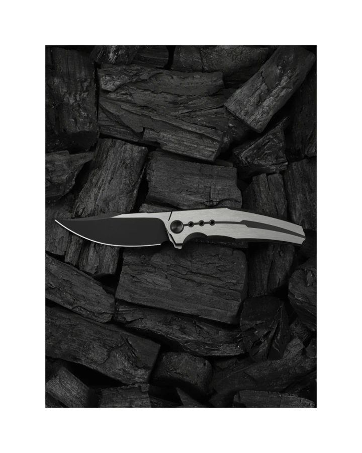 Ніж складаний Weknife Kyklos Satin WE23086-3, Bohler M390, титан, сірий