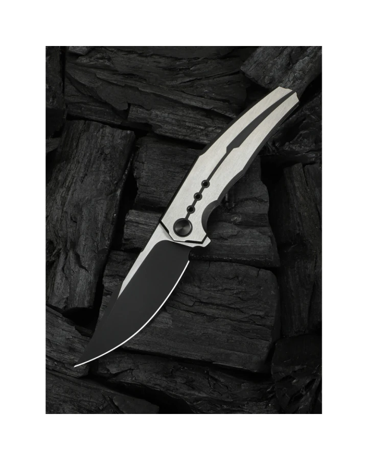 Ніж складаний Weknife Kyklos Satin WE23086-3, Bohler M390, титан, сірий