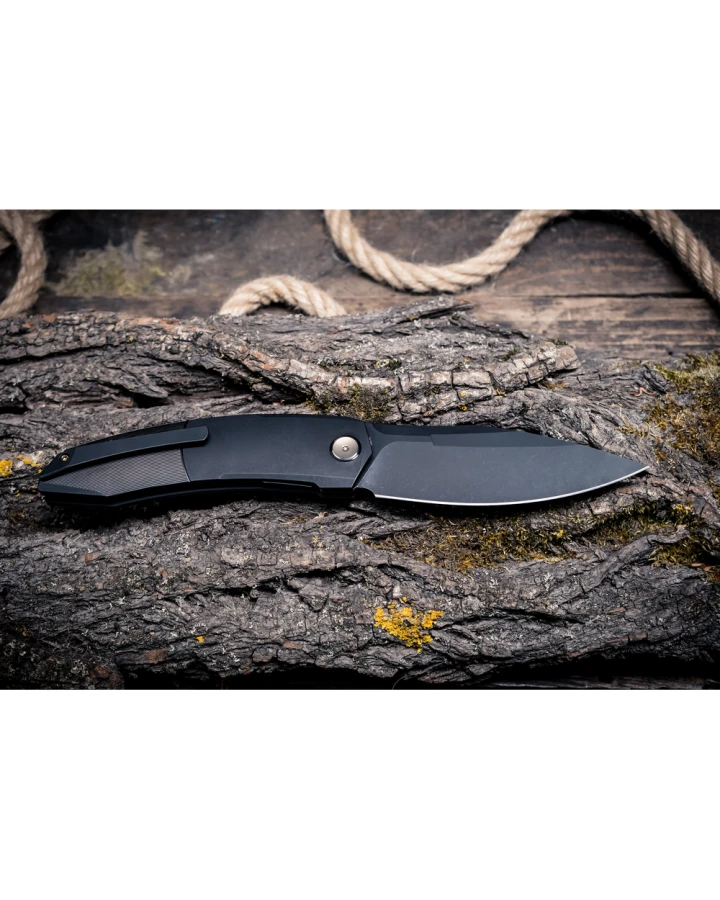 Ніж складаний Weknife Sine Wave WE23069B-1, Bohler M390, титан, чорний