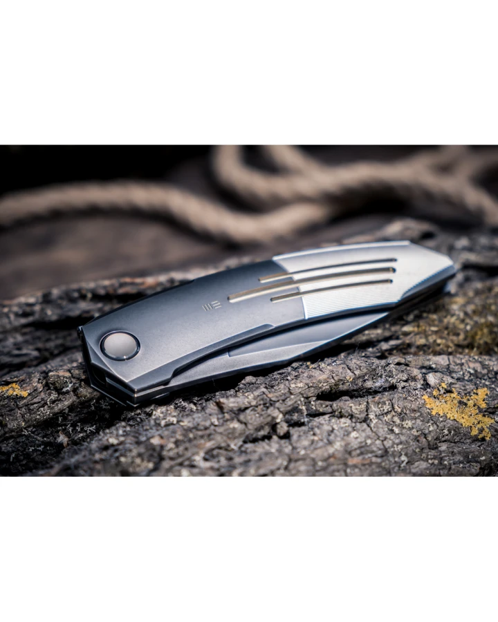 Ніж складаний Weknife Sine Wave WE23069B-3, Bohler M390, титан, сірий
