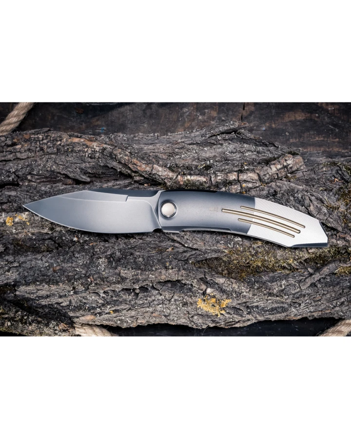Ніж складаний Weknife Sine Wave WE23069B-3, Bohler M390, титан, сірий