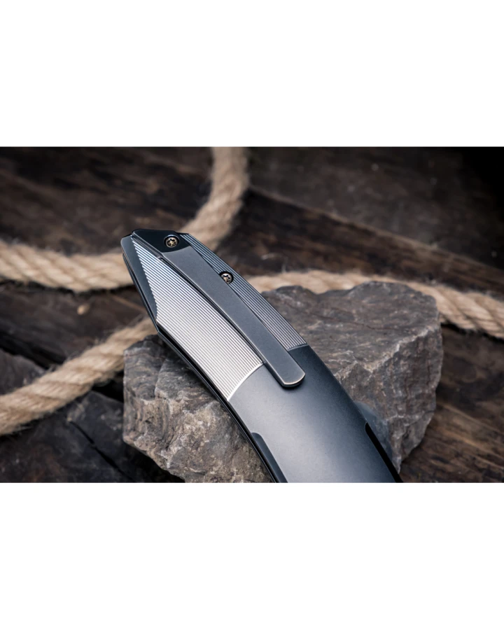 Ніж складаний Weknife Sine Wave WE23069B-3, Bohler M390, титан, сірий