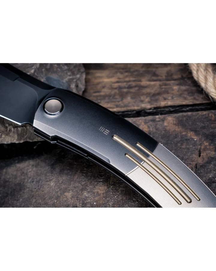 Ніж складаний Weknife Sine Wave WE23069B-3, Bohler M390, титан, сірий