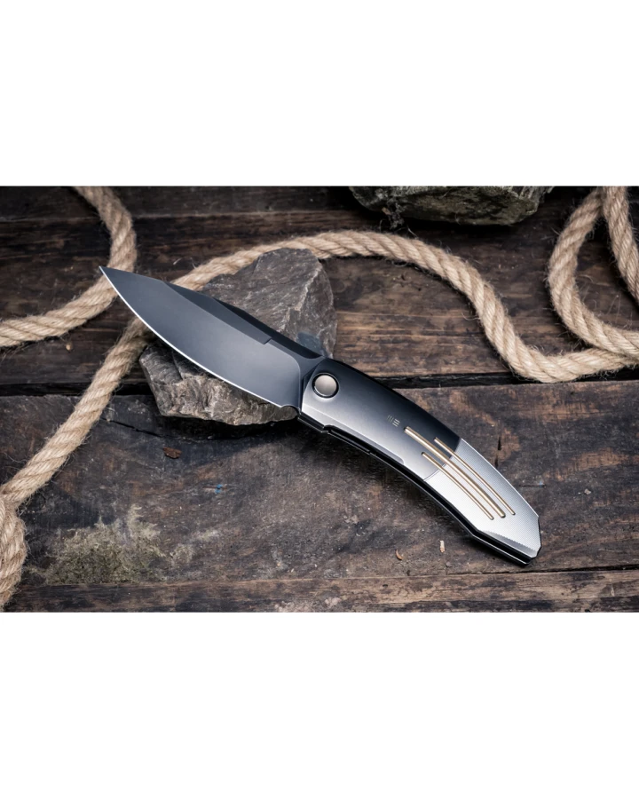 Ніж складаний Weknife Sine Wave WE23069B-3, Bohler M390, титан, сірий
