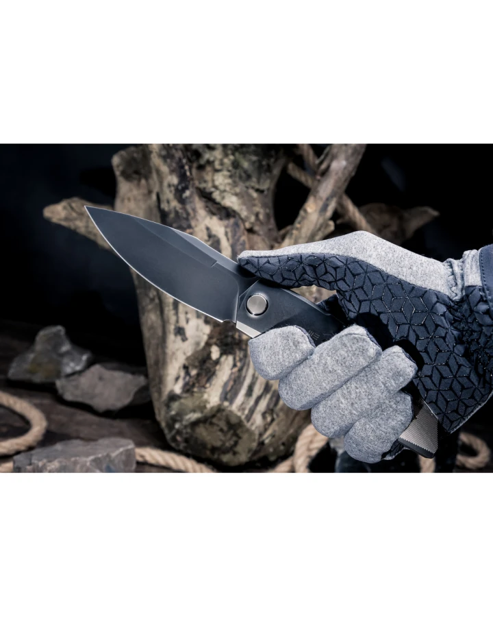 Ніж складаний Weknife Sine Wave WE23069B-3, Bohler M390, титан, сірий