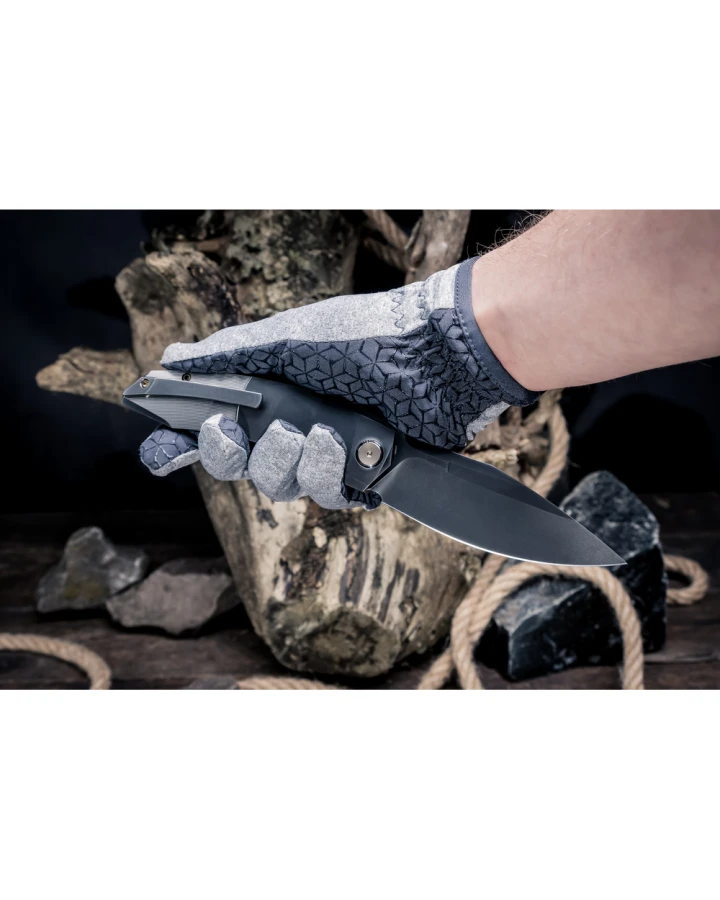 Ніж складаний Weknife Sine Wave WE23069B-3, Bohler M390, титан, сірий