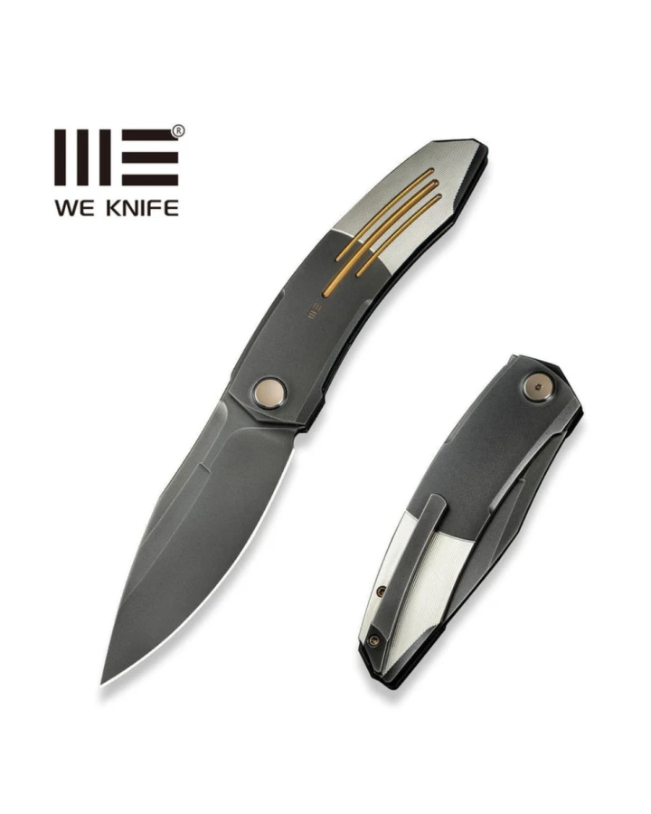 Ніж складаний Weknife Sine Wave WE23069B-3, Bohler M390, титан, сірий