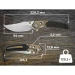 Ніж складаний Weknife Skynix WE24087-3, Bohler M390, титан, чорний