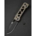 Ніж складаний Weknife Tyro WE24001-3, CPM-20CV, титан, чорний