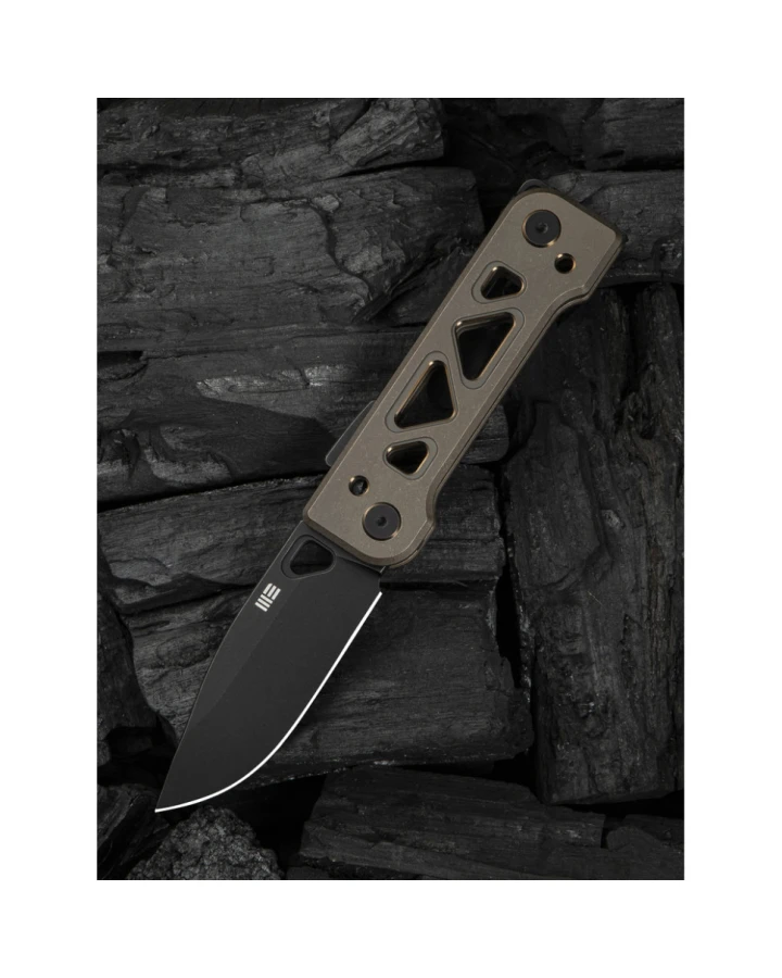 Ніж складаний Weknife Tyro WE24001-3, CPM-20CV, титан, чорний