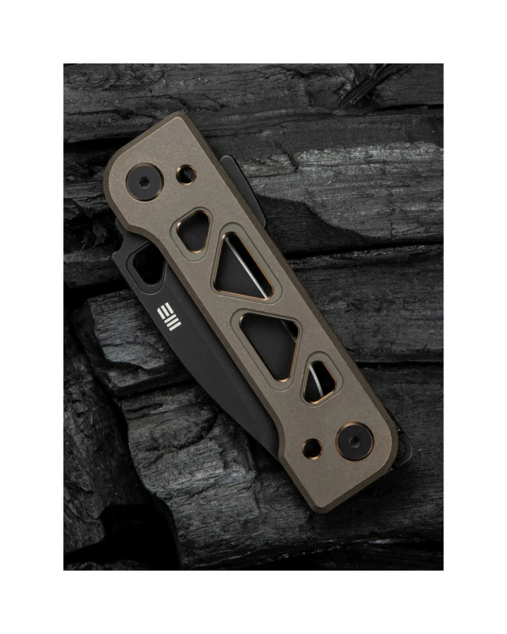 Ніж складаний Weknife Tyro WE24001-3, CPM-20CV, титан, чорний