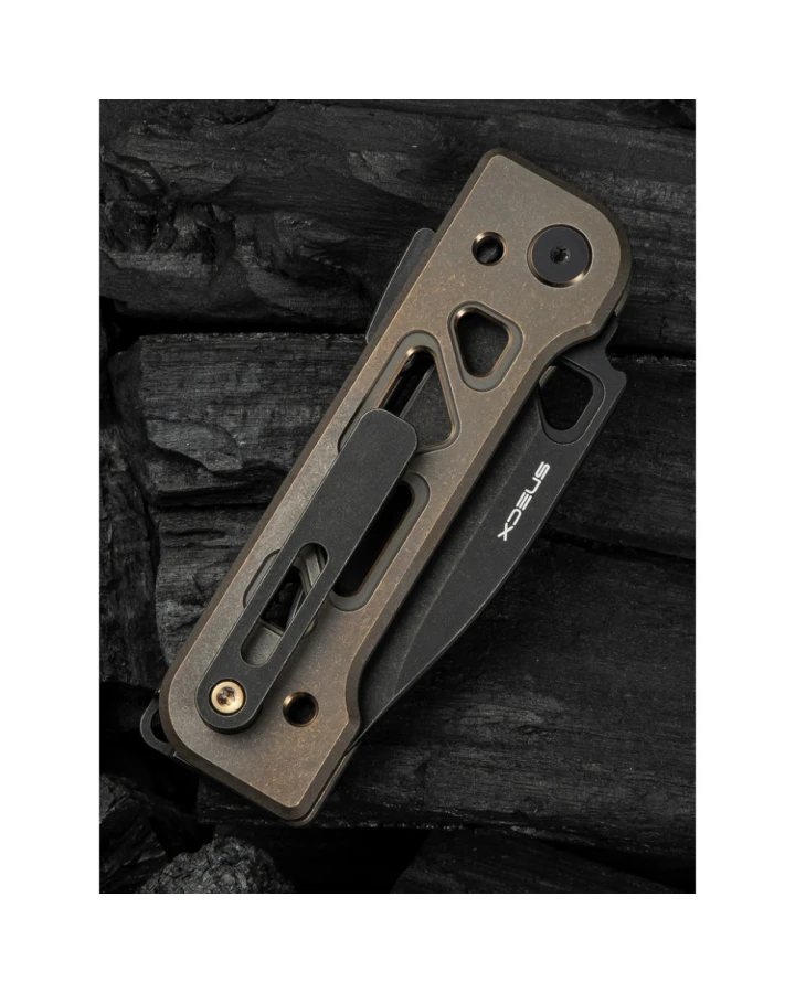 Ніж складаний Weknife Tyro WE24001-3, CPM-20CV, титан, чорний