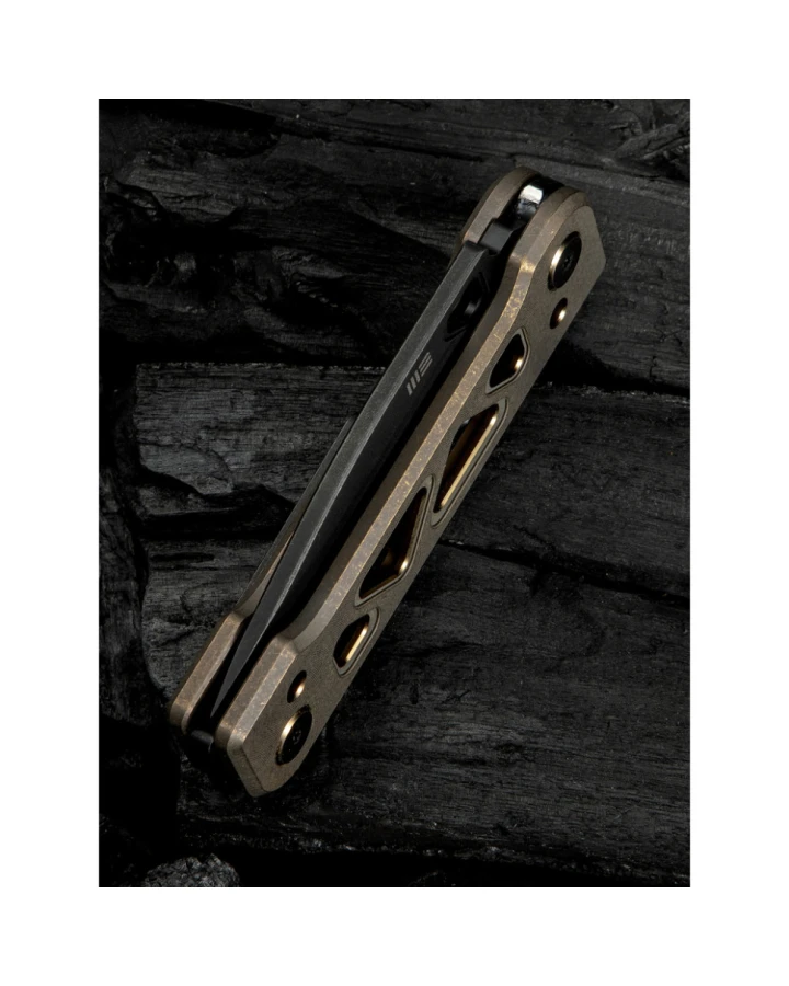 Ніж складаний Weknife Tyro WE24001-3, CPM-20CV, титан, чорний