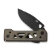 Ніж складаний Weknife Tyro WE24001-3, CPM-20CV, титан, чорний