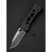 Ніж складаний Weknife Tyro WE24001-DS1, Дамаська сталь, титан, чорний