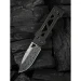 Ніж складаний Weknife Tyro WE24001-DS1, Дамаська сталь, титан, чорний