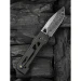 Ніж складаний Weknife Tyro WE24001-DS1, Дамаська сталь, титан, чорний