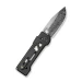 Ніж складаний Weknife Tyro WE24001-DS1, Дамаська сталь, титан, чорний
