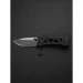 Ніж складаний Weknife Tyro WE24001-DS1, Дамаська сталь, титан, чорний