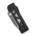 Ніж складаний Weknife Tyro WE24001-DS1, Дамаська сталь, титан, чорний