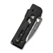 Ніж складаний Weknife Tyro WE24001-DS1, Дамаська сталь, титан, чорний
