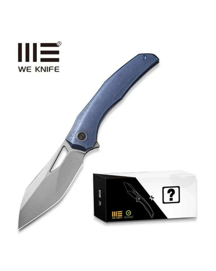 Ніж складаний Weknife WE22042B-3 MB, CPM-20CV, титан, синій