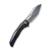 Ніж складаний Weknife WE22042B-DS1 MB, Дамаська сталь, титан, чорний