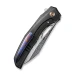 Ніж складаний Weknife WE22042B-DS1 MB, Дамаська сталь, титан, чорний