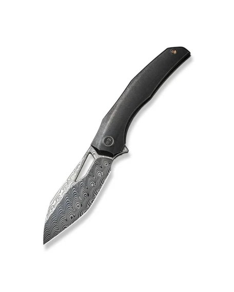 Ніж складаний Weknife WE22042B-DS1 MB, Дамаська сталь, титан, чорний