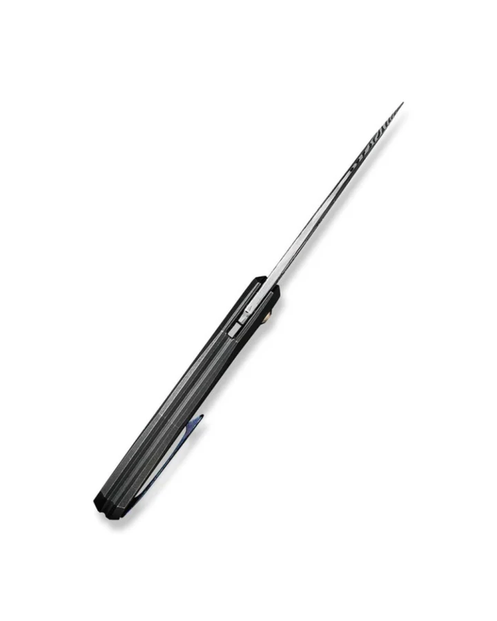 Ніж складаний Weknife WE22042B-DS1 MB, Дамаська сталь, титан, чорний