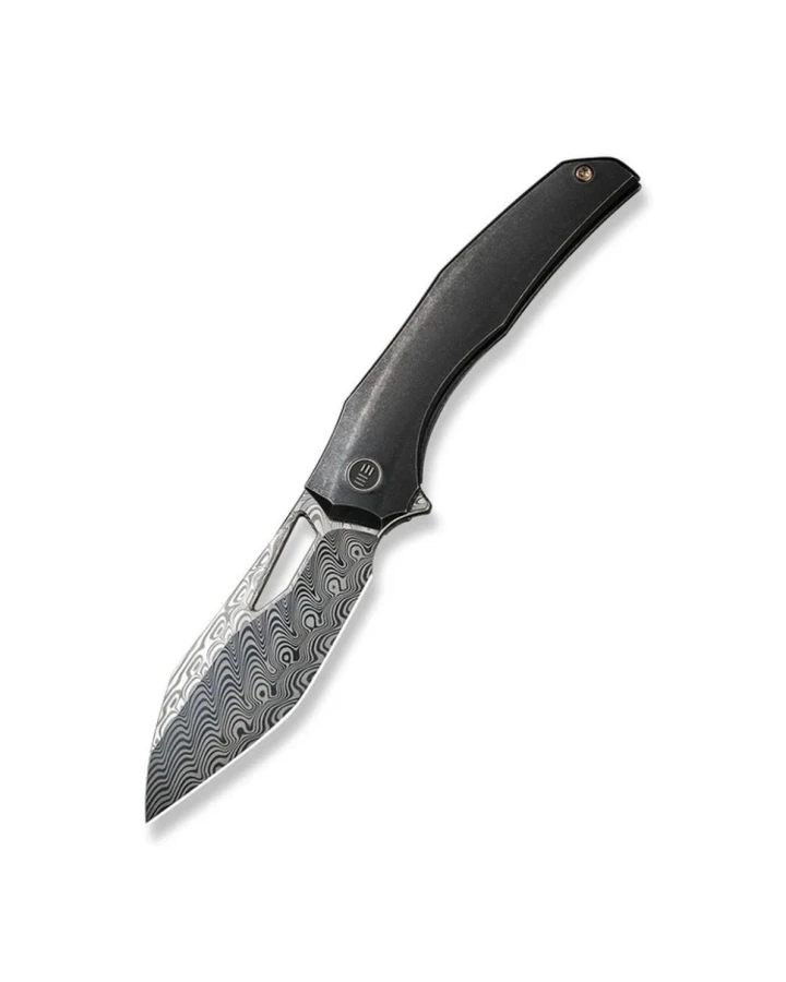 Ніж складаний Weknife WE22042B-DS1 MB, Дамаська сталь, титан, чорний