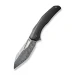 Ніж складаний Weknife WE22042B-DS1 MB, Дамаська сталь, титан, чорний